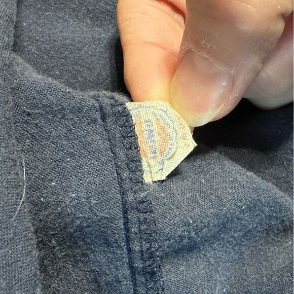 Vintage Charcoal Grey Cotton Blouse - Picture 9 of 9